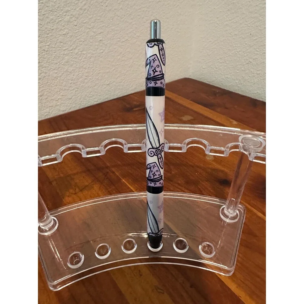 Celestial witchy Inkjoy Personalized Pens, Refillable gel pens, Vinyl Wrap, Cust